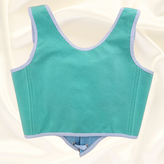 korset zadna chast siniozelen s sini pandelki i метални kapsi